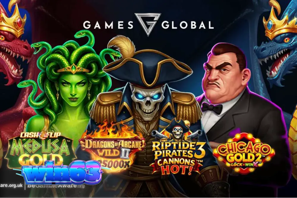 Isang makulay na representasyon ng mga bagong slot games mula sa Games Global.